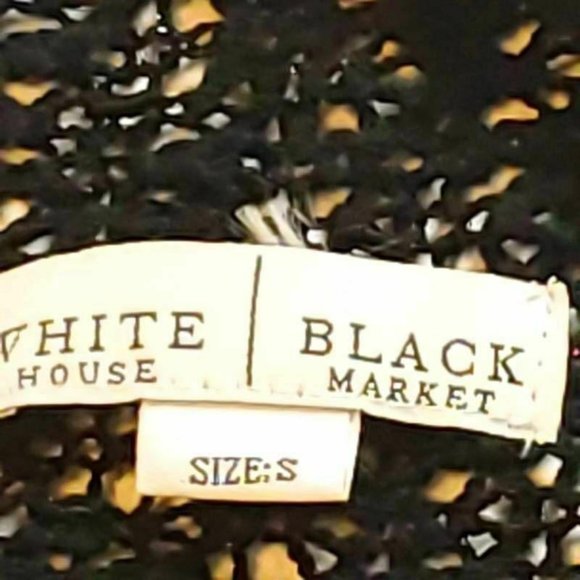 White House Black Market Womens Wrap Sweater Black - Picture 6 of 7